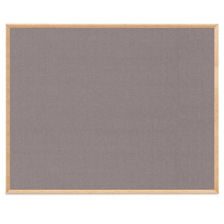 United Visual Products Wood Combo Board, 36"x48", Cherry/White Porcelain & Rubber UVDECORK4836OAK-CHERRY-WHTPORC-RUBBER